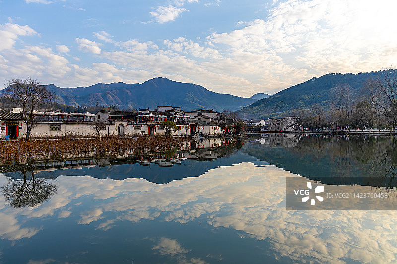 安徽宏村南湖图片素材