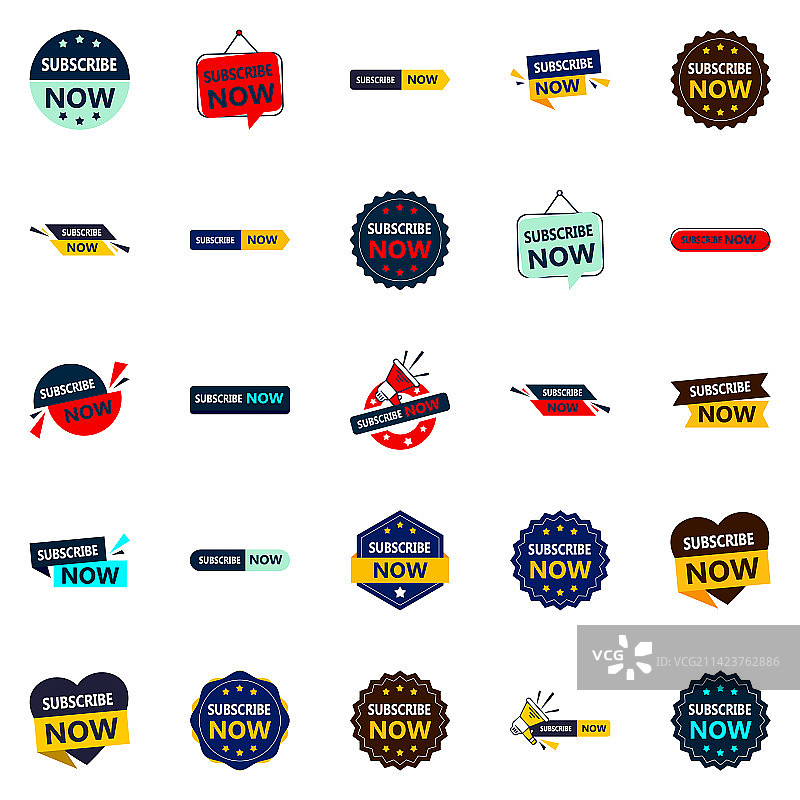 立即订阅：25个图形banner图片素材