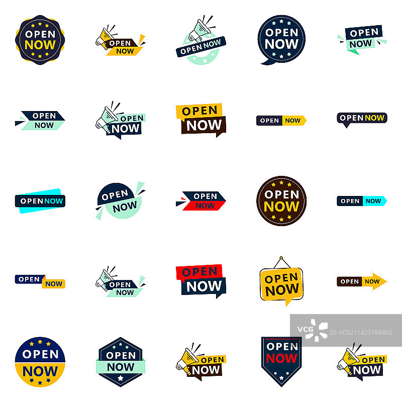25个可定制的“现在营业”banner图片素材