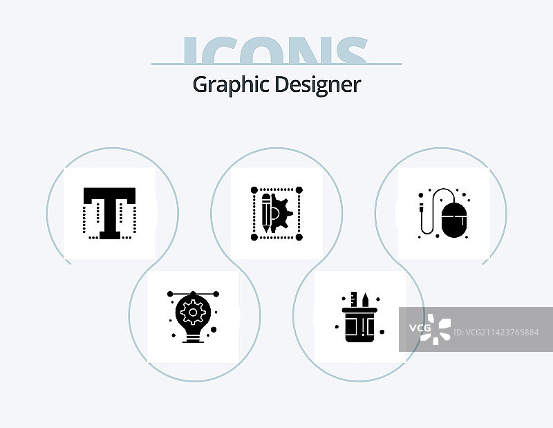 平面设计师字形图标包5图标设计图片素材