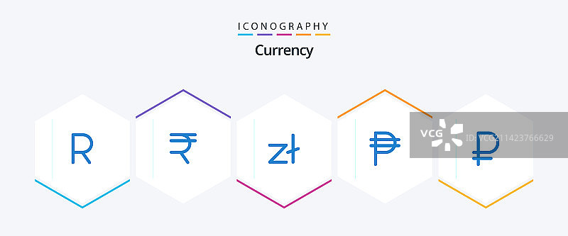 货币25蓝色图标包，包括货币卢布图片素材