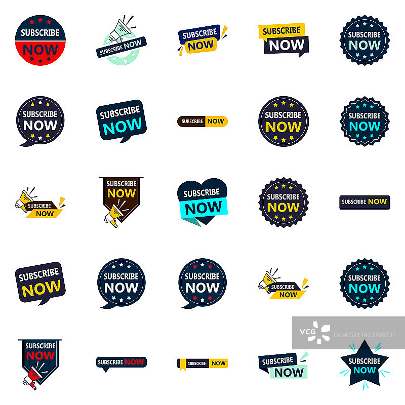 25个订阅号召性用语图片素材