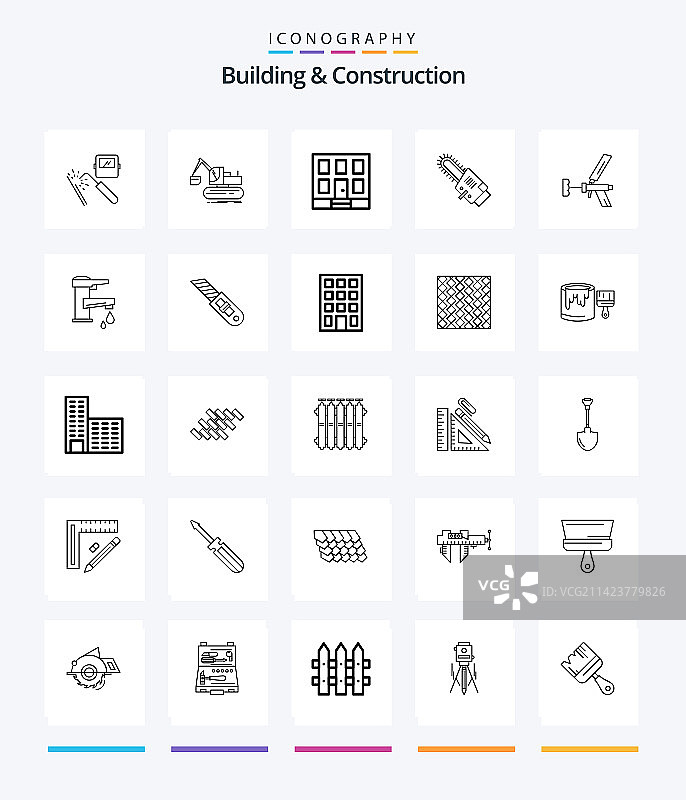 创意建筑施工25轮廓图片素材