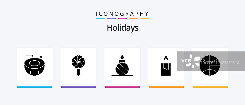节日符号5图标包，包含节日图片素材