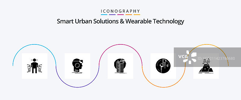 智能城市解决方案和可穿戴技术图片素材