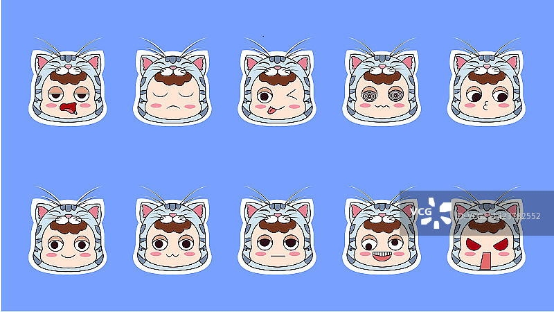 IP形象——表情贴纸图片素材