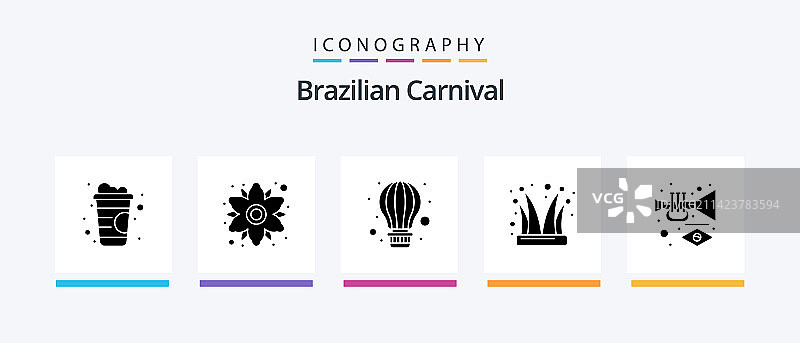 巴西狂欢节字形5图标包图片素材
