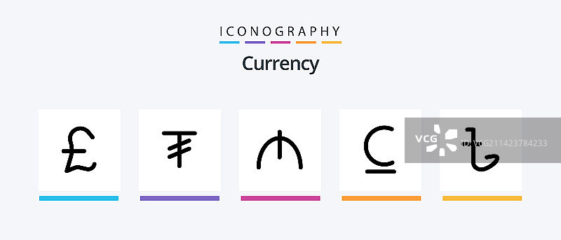 货币线性填充5图标包图片素材