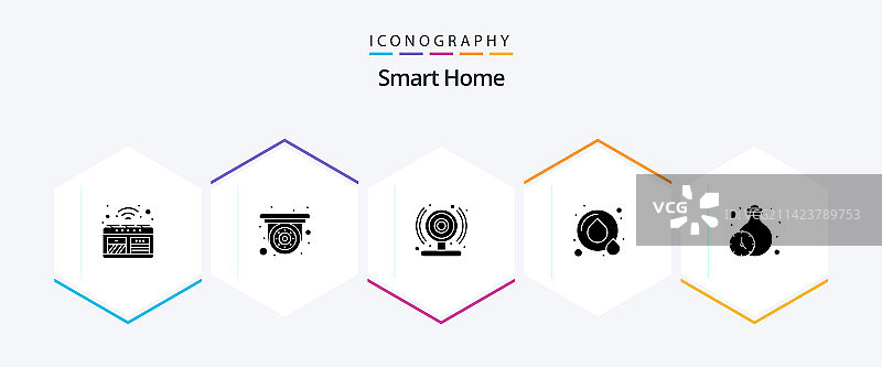 智能家居25个图标包，含定时器图片素材