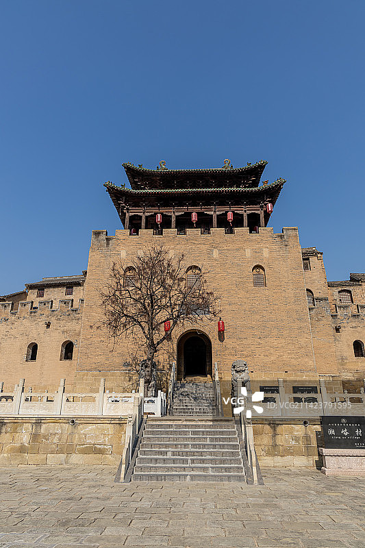 山西晋城湘峪古堡城楼图片素材