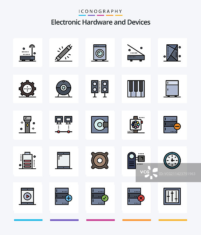 创意设备线性图标包图片素材