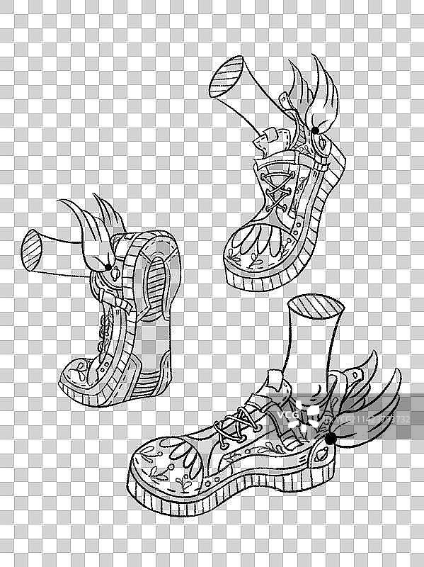 会飞的运动鞋图片素材