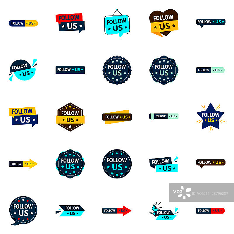 20个引人注目的Facebook关注我们banner图片素材