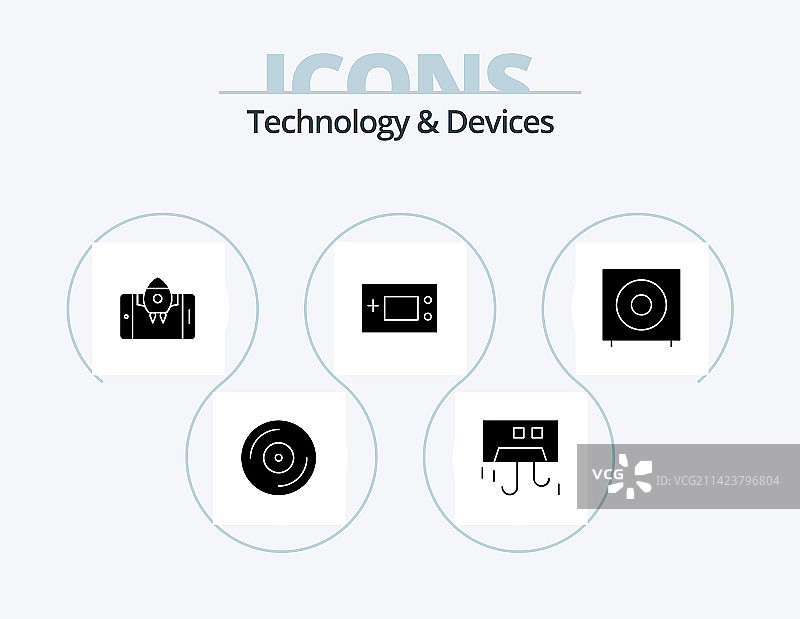 设备字形图标包5图标设计产品图片素材
