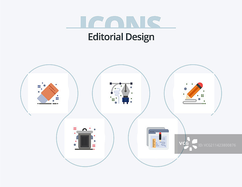 社论设计扁平图标包5图标设计图片素材