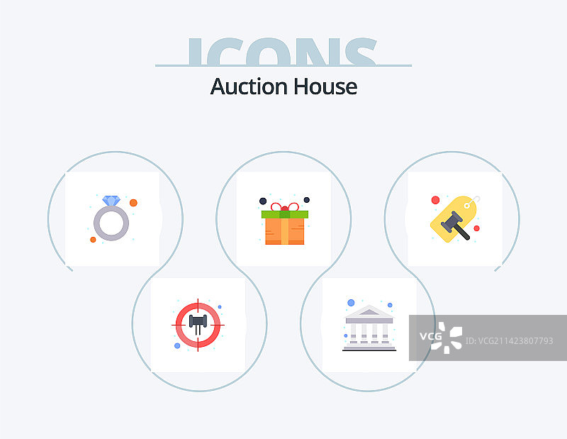拍卖扁平图标包5图标设计法律公正图片素材