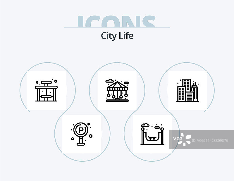 城市生活线性图标包5图标设计燃气图片素材