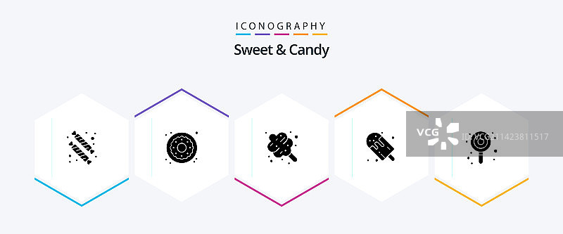 糖果字形图标包图片素材