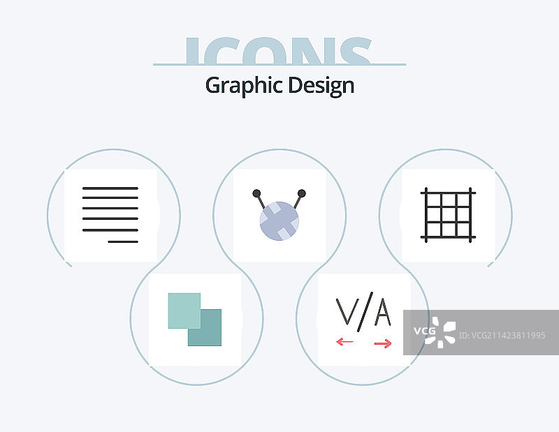 扁平风格图标素材：毛线球设计图片素材