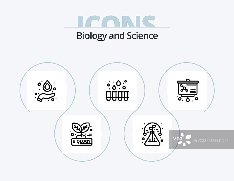生物学线性图标包5，白血病设计图片素材