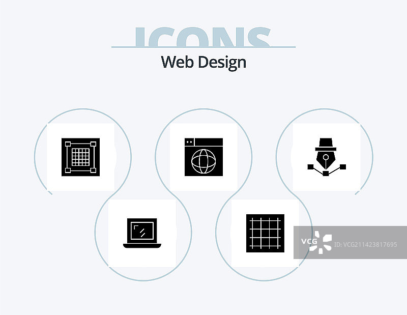 网页设计字形图标包5图标设计世界图片素材