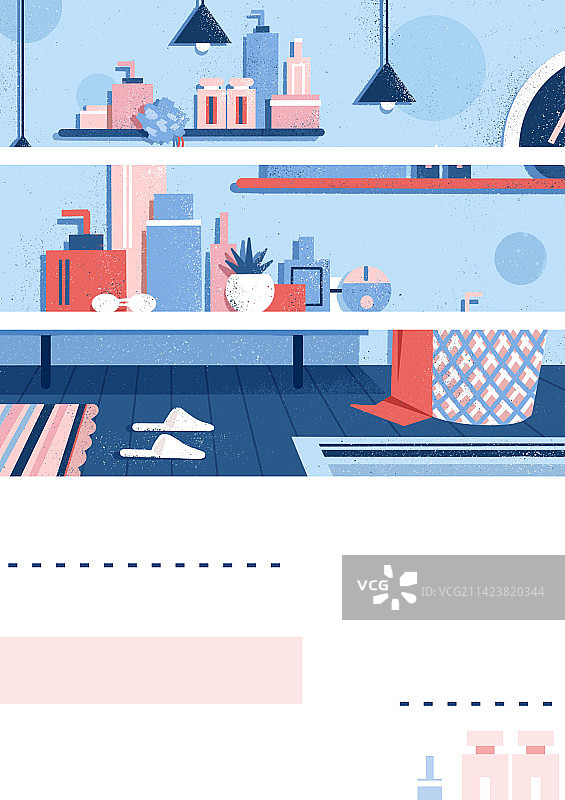 清新浴室主题背景素材图片素材