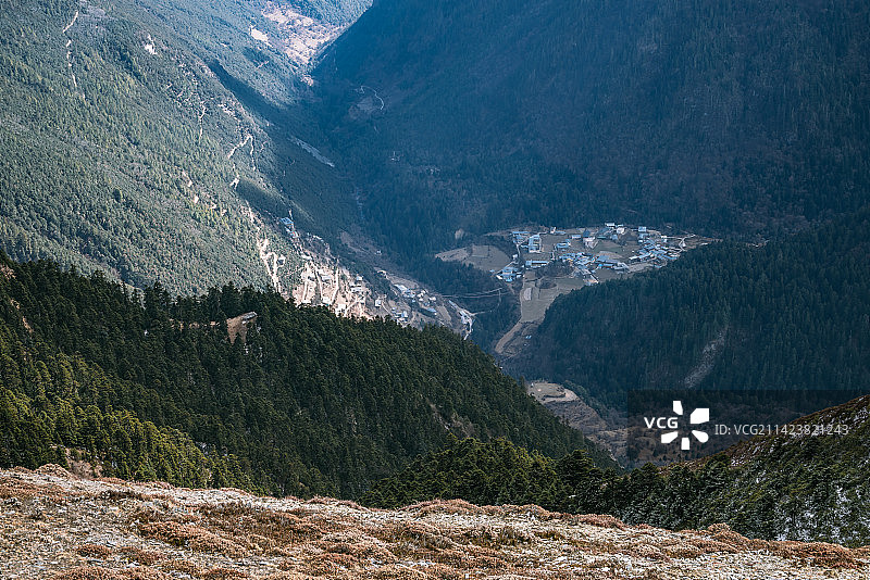 梅里雪山 雨崩村图片素材