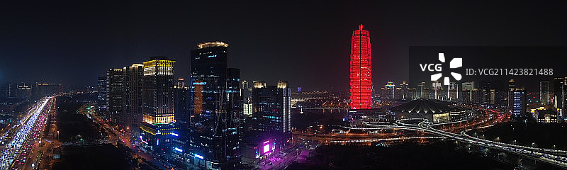 郑州 金水区 大玉米 国际会展中心 艺术中心 如意湖 中央商务区图片素材