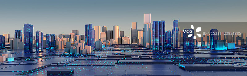 科技背景 科技城市 智能城市图片素材