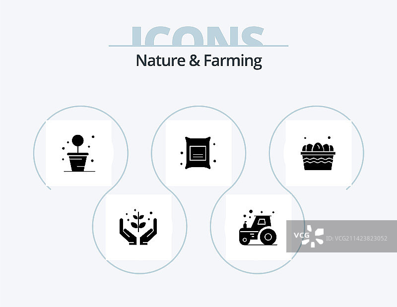 自然与农业的glyph图标包5图片素材