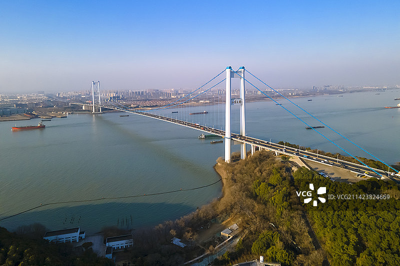 航拍江阴长江大桥图片素材