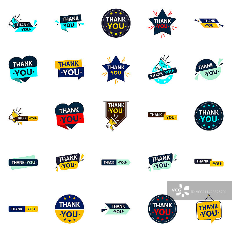 25个高质量的表达感谢设计图片素材
