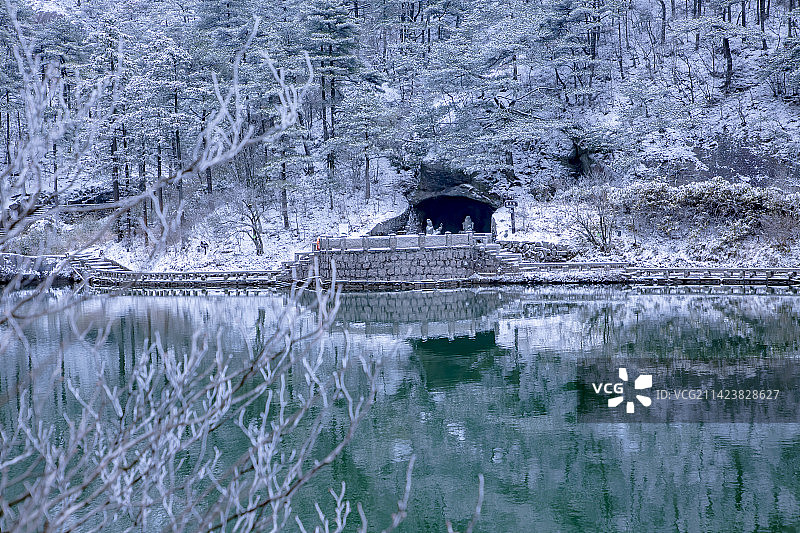 安徽安庆天柱山雪景图片素材