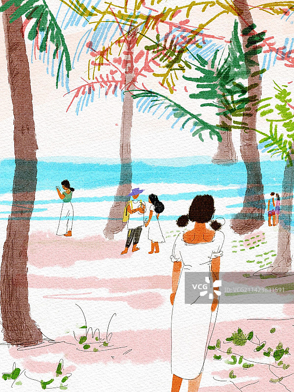 海边假日图片素材