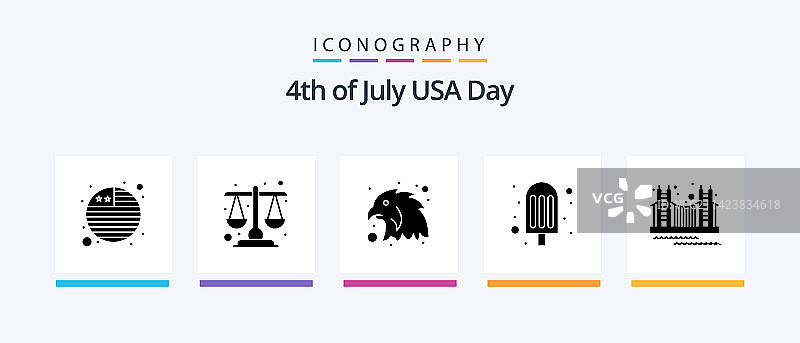 包含旅游金色的美国象形文字5图标包图片素材