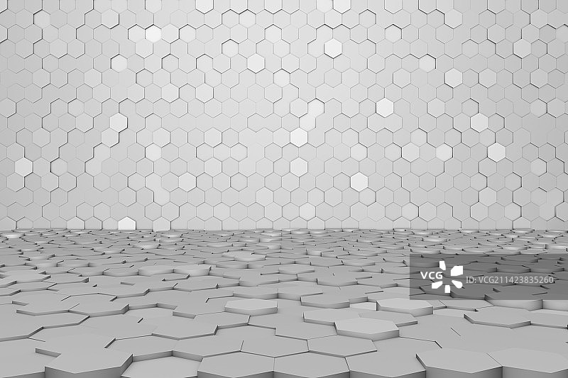 三维空间蜂窝背景图图片素材