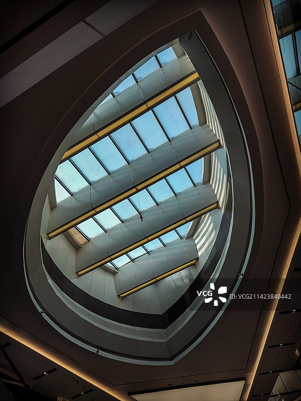 建筑低角度视图——穹顶之下图片素材