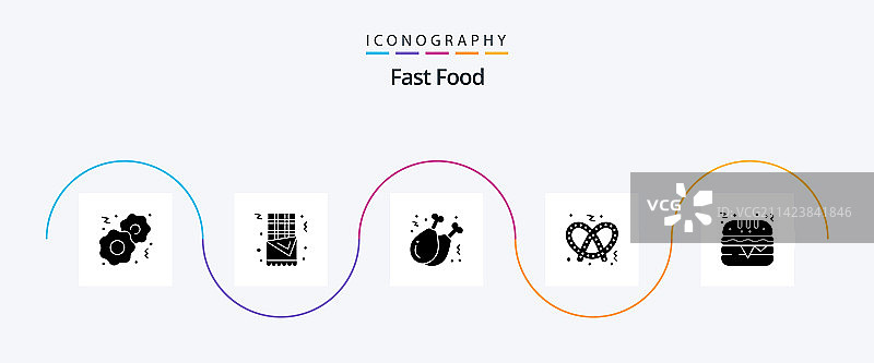 汉堡等快餐图标合集图片素材