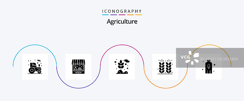 农业 Glyph 5 图标包（含瓶子）图片素材