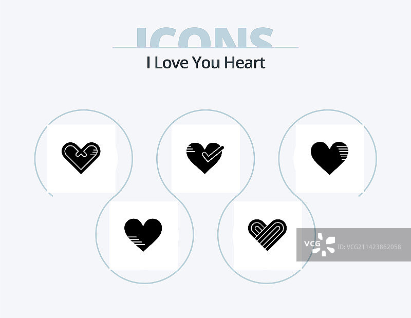心形图标包5图标设计图片素材