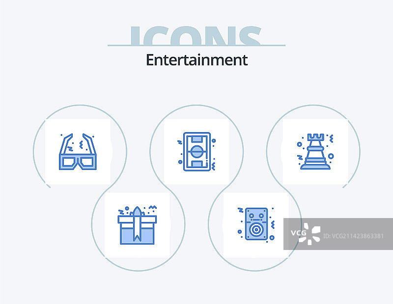 蓝色娱乐游戏图标设计图片素材