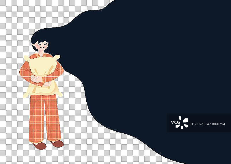 睡觉的女孩图片素材