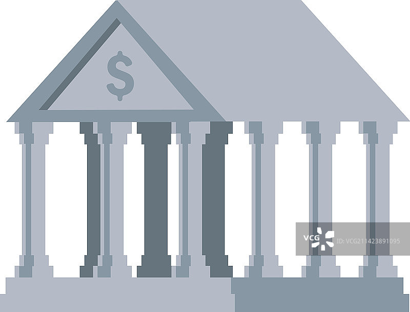 灰色经典银行图片素材