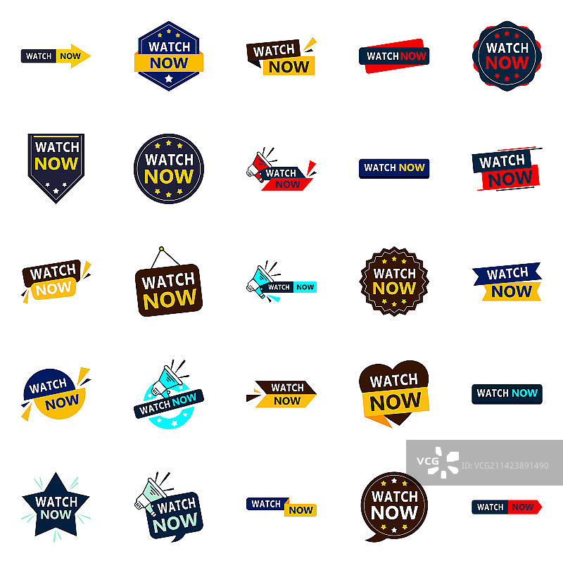 25个动态立即观看banner，助您推广图片素材