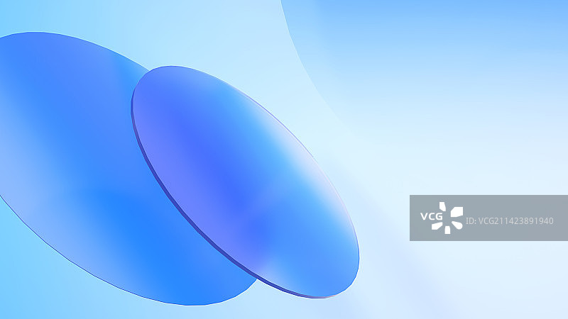 3D渲染蓝色流体结构背景图片素材