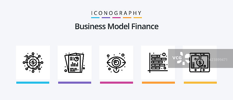 金融线条5图标包：贷款银行图片素材