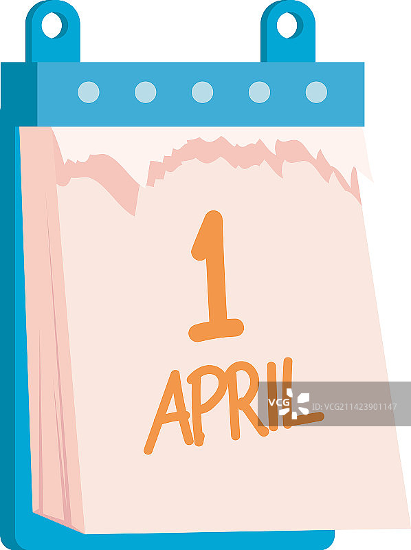 带有4月1日的日历图片素材