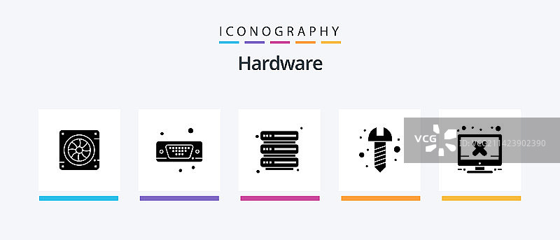 包含错误的硬件字形5图标包图片素材