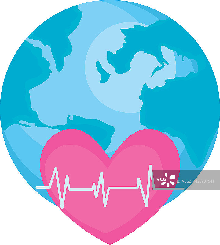 世界心电图图片素材