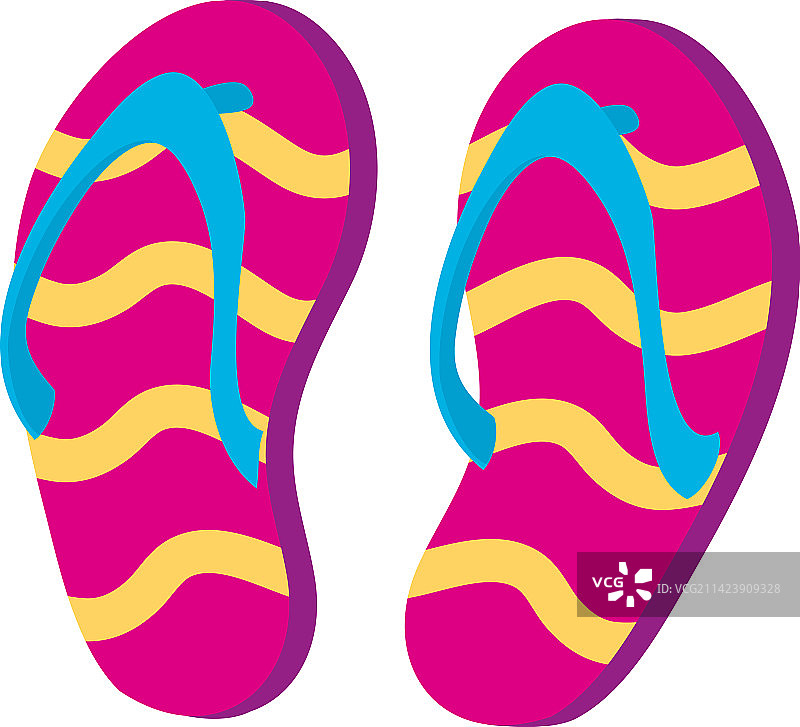 粉色人字拖图片素材